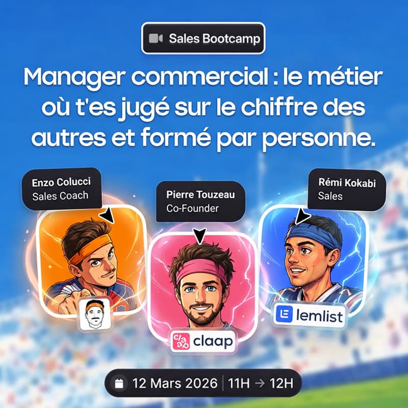 Cover Image for Manager commercial : le métier où t'es jugé sur le chiffres des autres et formé par personne.