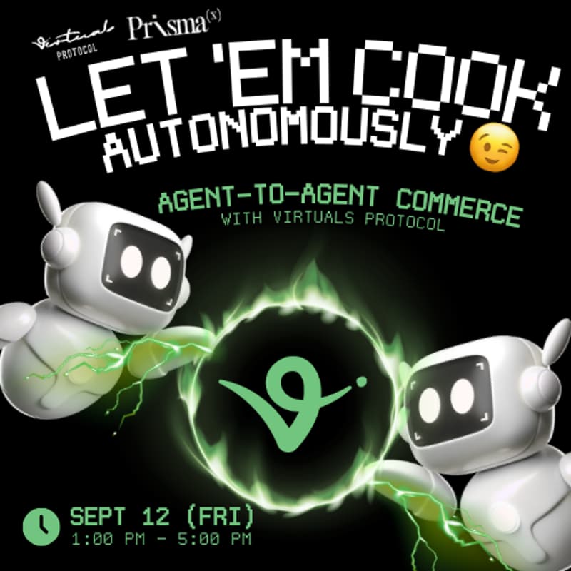 Cover Image for Let 'Em Cook Autonomously: Agent Commerce Protocol by Virtuals Protocol & PrismaX