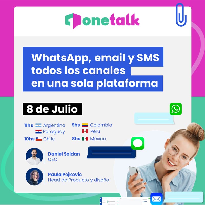 Cover Image for WhatsApp, Email, SMS: Todos los canales en una sola plataforma.