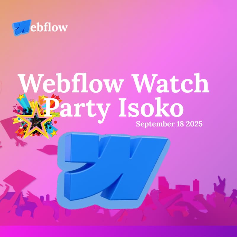 Cover Image for Webflow Watch Party Isoko