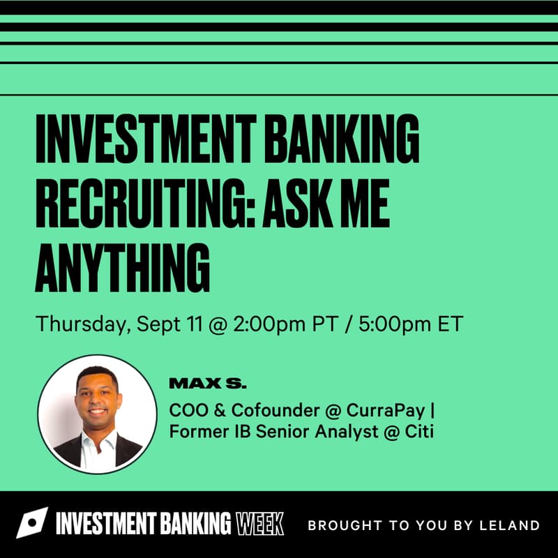 Cover Image for Investment Banking Recruiting: Ask Me Anything