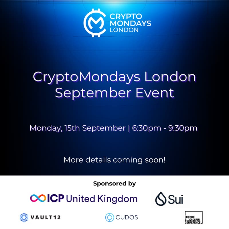 Cover Image for CryptoMondays London September Event