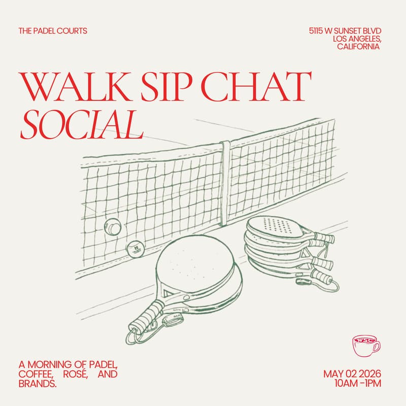Cover Image for Walk Sip Chat X The Padel Courts