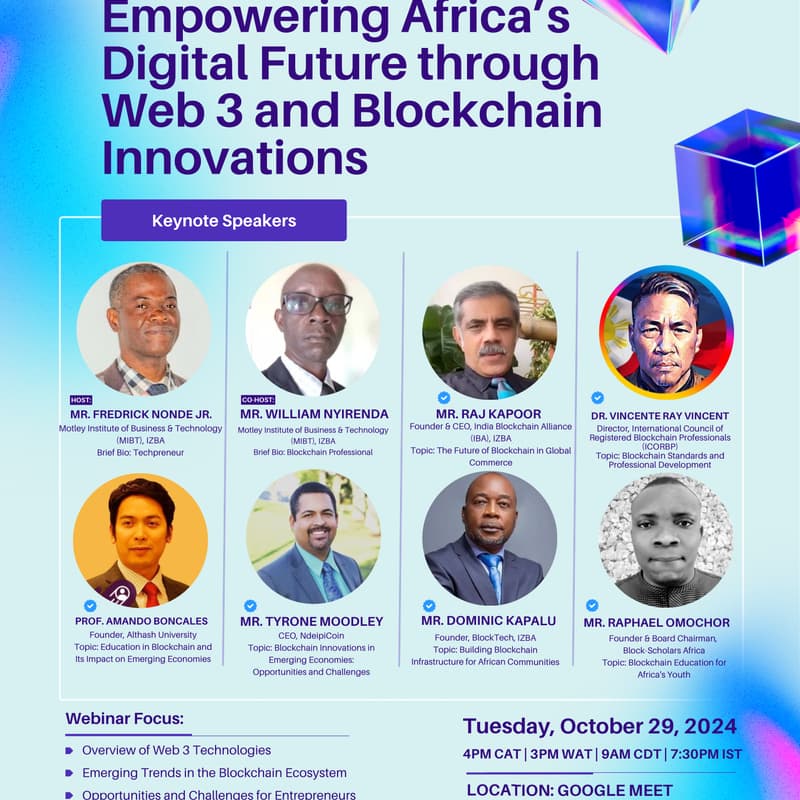 Cover Image for Web 3 & Emerging Technologies Webinar