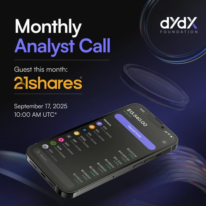 Cover Image for dYdX Analyst Call – September 2025