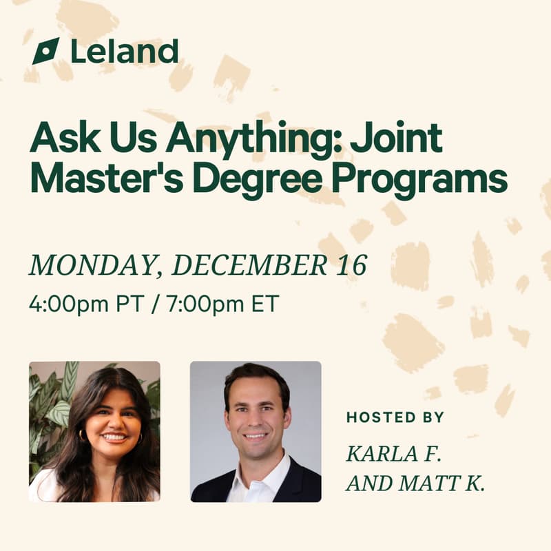 Cover Image for Ask Us Anything: Joint Master's Degree Programs
