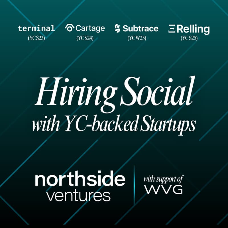 Cover Image for Hiring Social ft. YC-Backed Founders | Northside Ventures x WVG