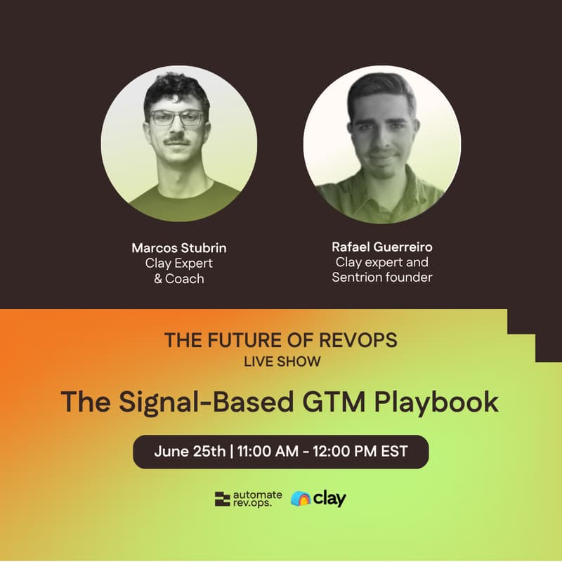 Cover Image for The Future Of RevOps - Live Show: The Signal-Based GTM Playbook