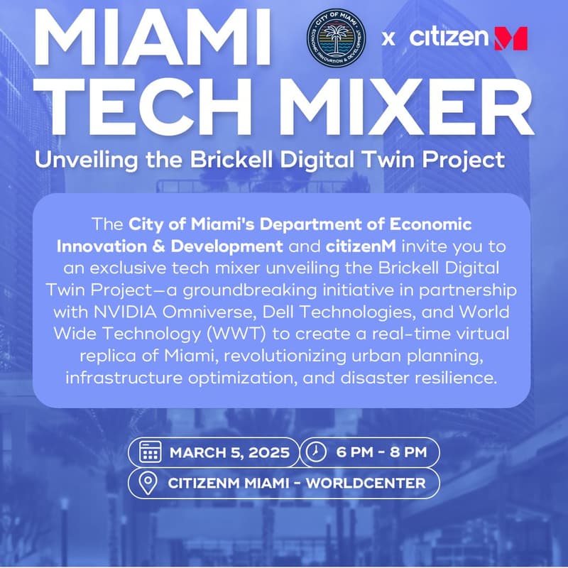 Cover Image for City of Miami x citizenM Tech Mixer