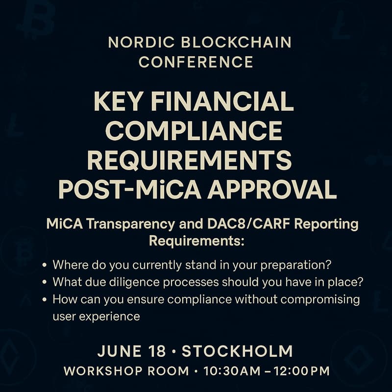 Cover Image for Key Financial Compliance Requirements Post-MiCA Approval