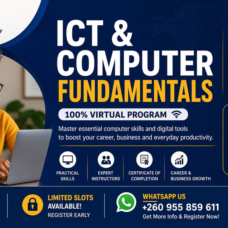 Cover Image for ICT & Computer Fundamentals (100% Virtual)