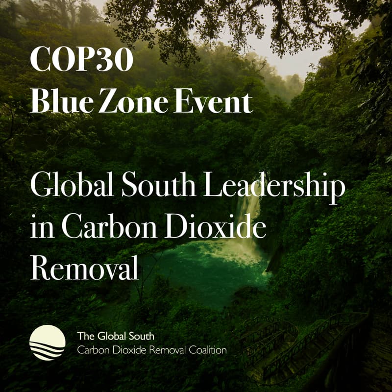 Cover Image for [COP30 Blue Zone Event] Global South Leadership in Carbon Dioxide Removal
