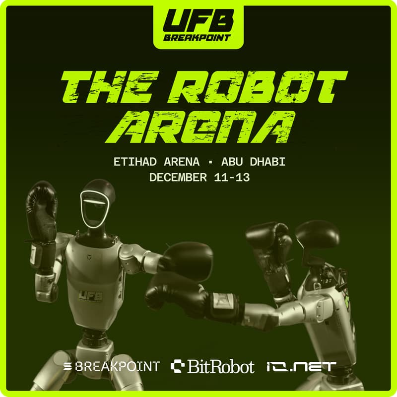 Cover Image for The Robot Arena at Breakpoint | by BitRobot, UFB, and io.net
