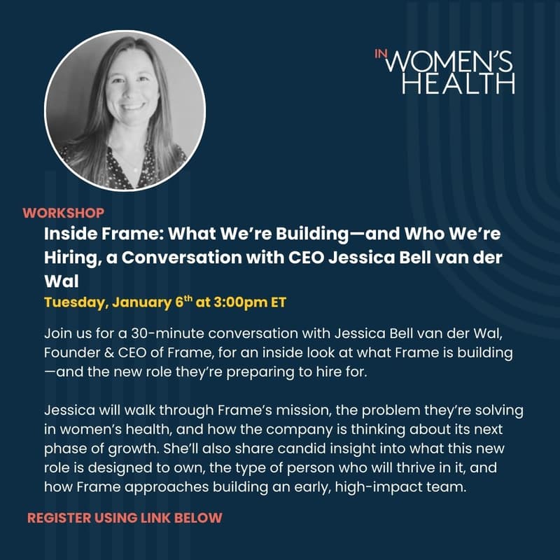 Cover Image for Inside Frame: What We’re Building—and Who We’re Hiring, a Conversation with CEO Jessica Bell van der Wal