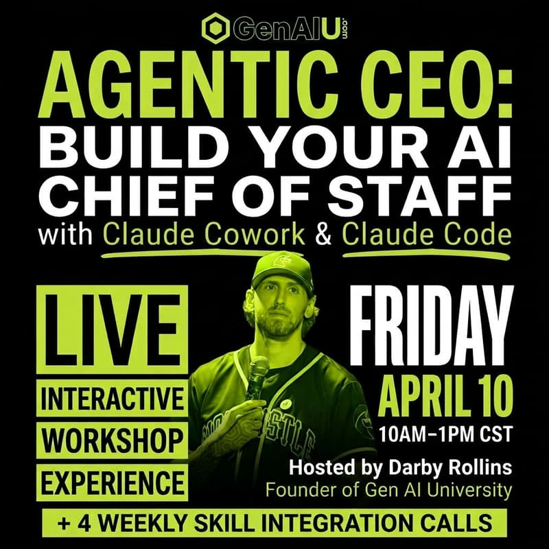 Cover Image for Agentic CEO: Build Your AI Chief of Staff with Claude Cowork & Claude Code
