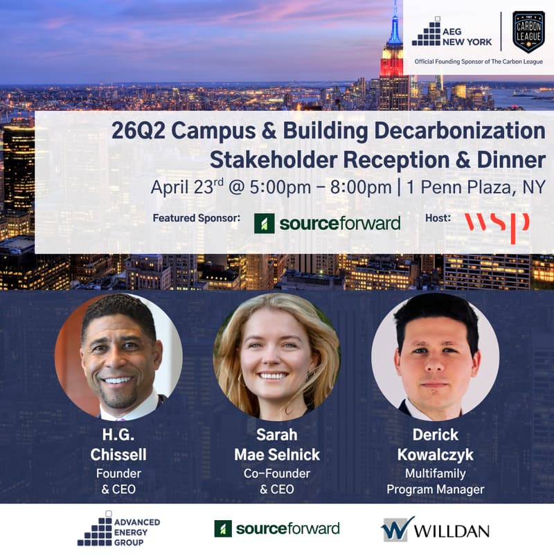 Cover Image for 26Q2 New York Reception & Dinner: Campus & Building Decarbonization