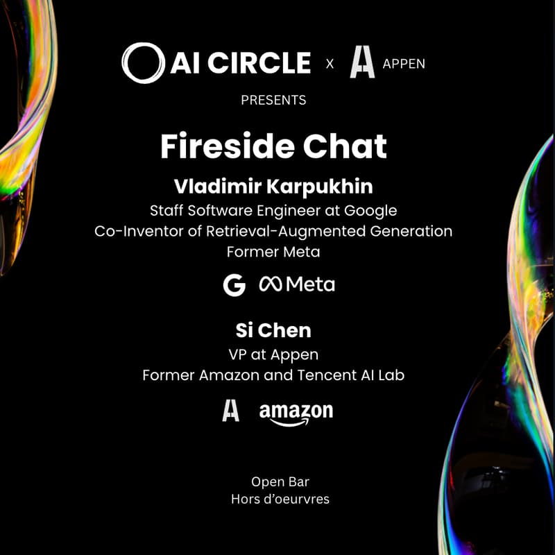Cover Image for AI Circle Fireside Chat with Co-Inventor of RAG and Appen