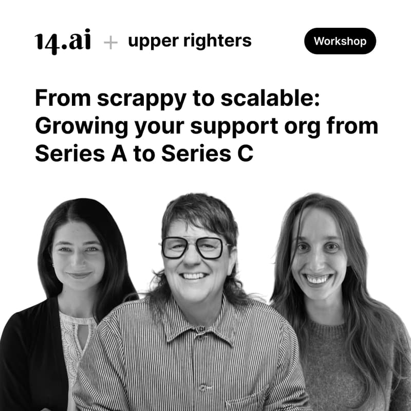 Cover Image for Live from the Bellagio in Las Vegas: Growing your support org from Series A to Series C