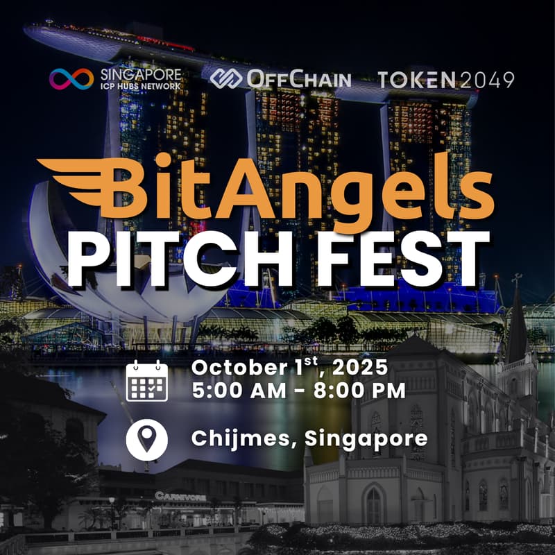 Cover Image for BitAngels Pitchfest x ICP Hubs x Network School Singapore Token2049