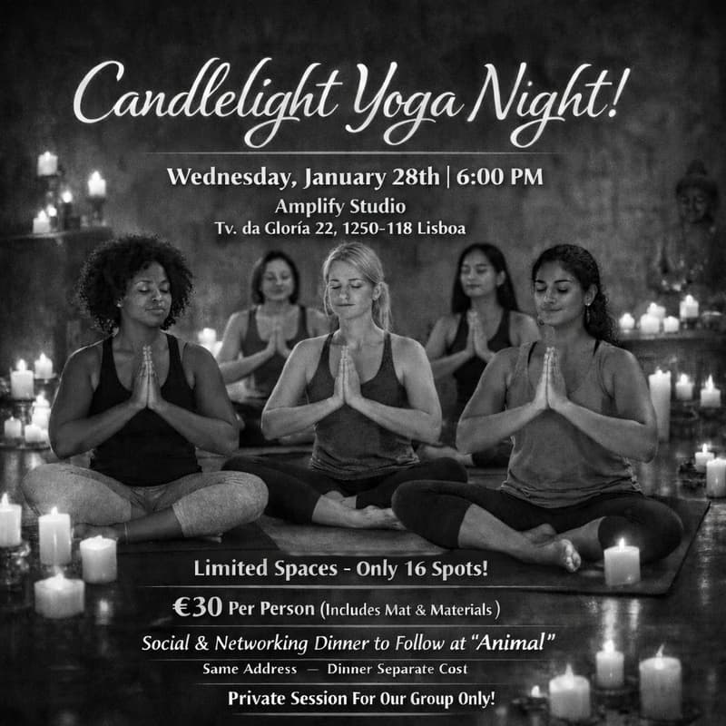 Cover Image for Candlelight Yoga & Dinner Meetup (Women Only)