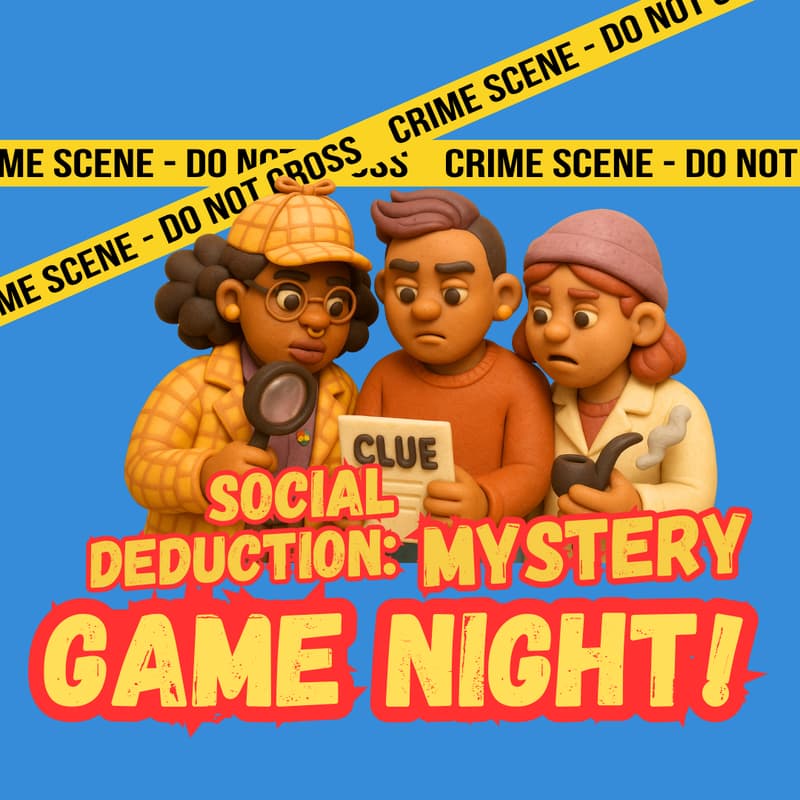 Cover Image for Social Deduction: A Mystery Game Night! 🎲