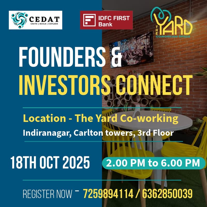 Cover Image for Founders & Investors Connect by CEDAT