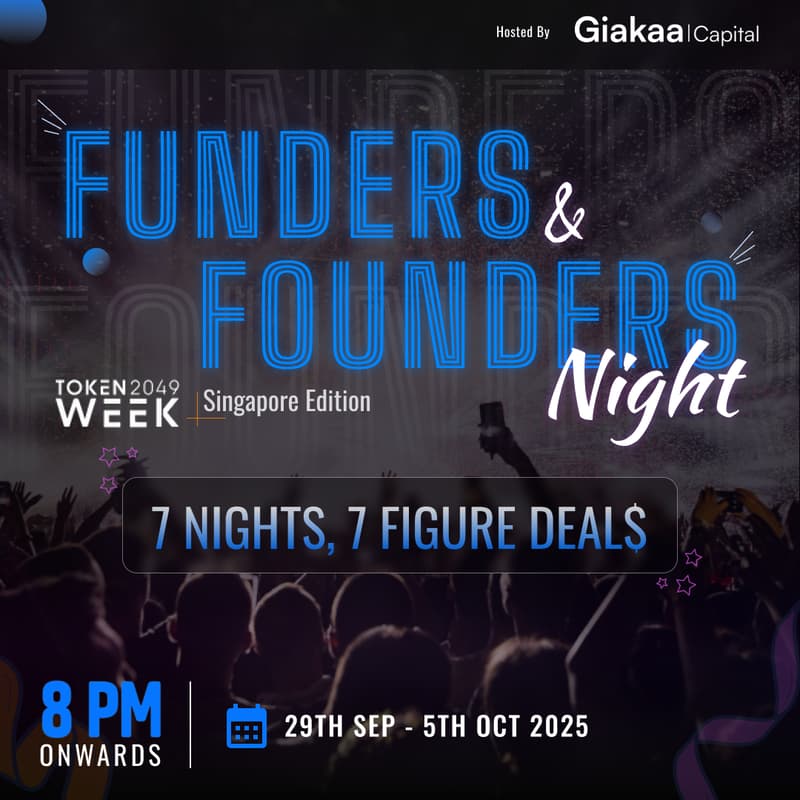 Cover Image for Funders & Founders Night by Giakaa Capital (7 Nights, 7 Figure Deals)