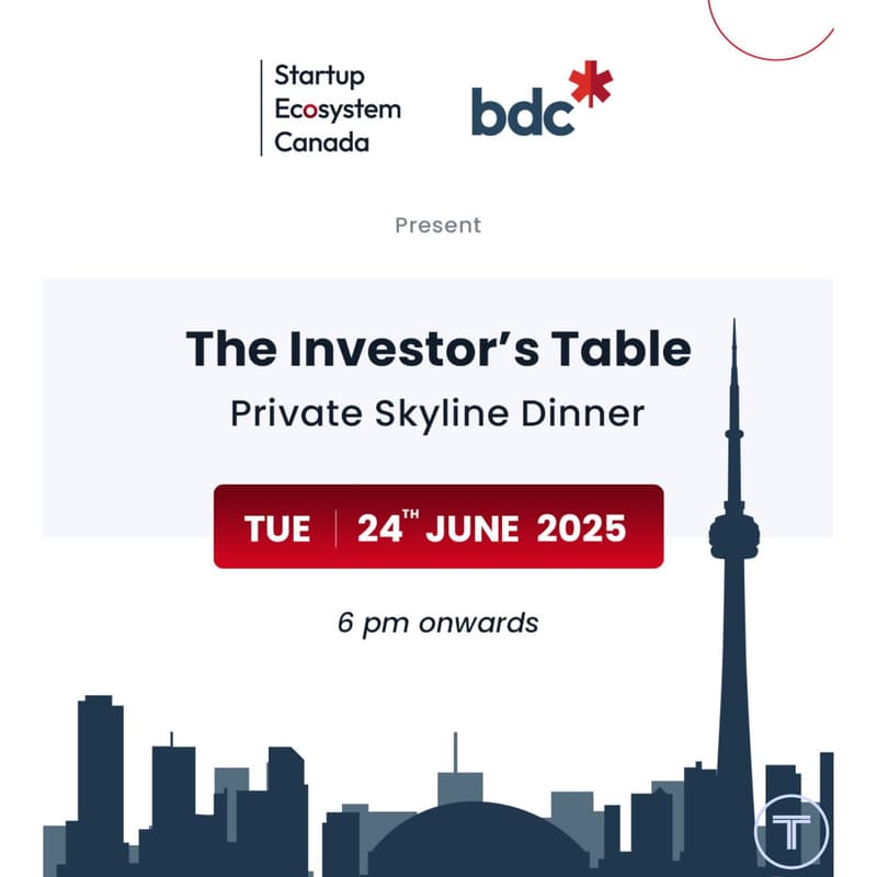 Cover Image for Private Investor Dinner - BDC & Startup Ecosystem Canada
