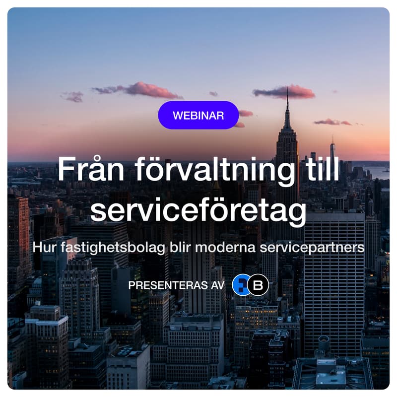 Cover Image for Webinar: Från förvaltning till serviceföretag