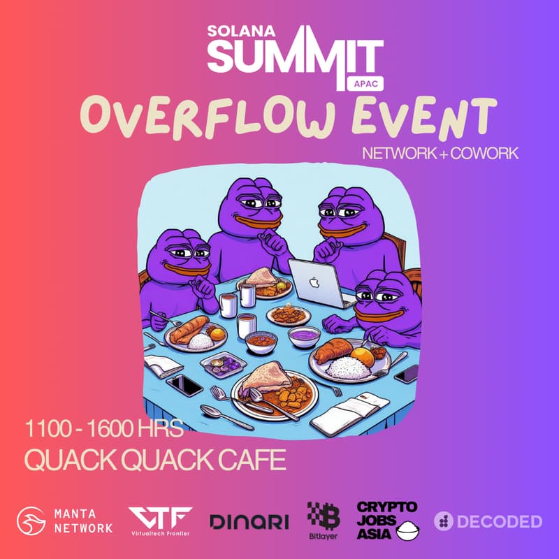 Cover Image for Solana Summit Overflow Event by Manta Network and friends!