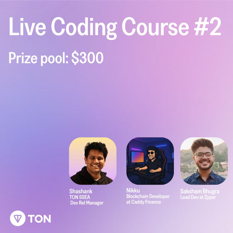 Cover Image for SSEA Hub | Live Coding Session — Lesson 2: Crowdfund Smart Contracts — Solidity vs Tact (TON vs Ethereum)