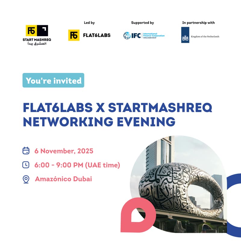 Cover Image for Flat6Labs X StartMashreq Networking Evening