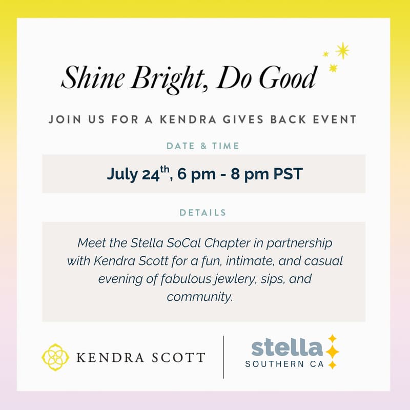 Cover Image for Kendra Scott x Stella | Sip & Shop