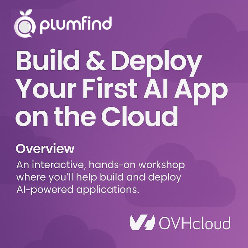 Cover Image for Build & Deploy Your First AI App on the Cloud / Créez et déployez votre première application IA sur le cloud