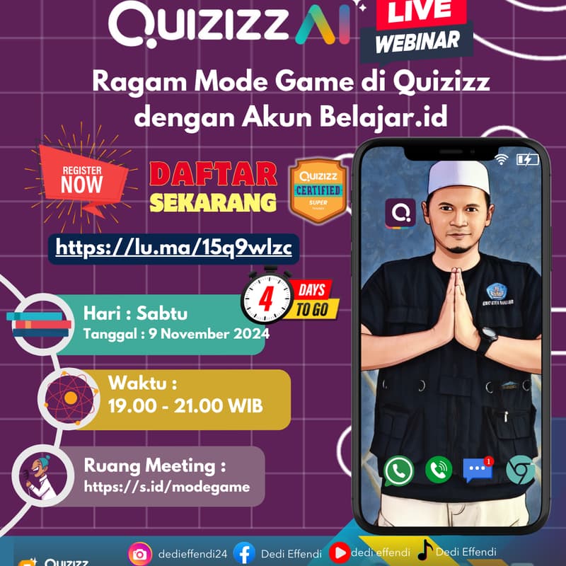 Cover Image for Ragam Mode Game di Quizizz dengan Akun Belajar.id