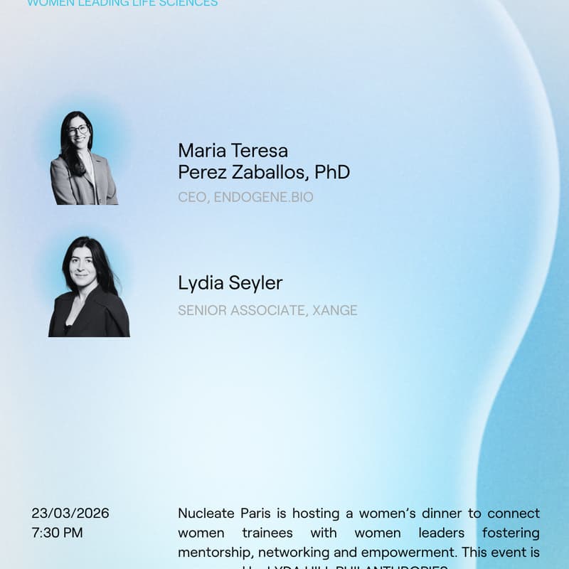 Cover Image for Nucleate Paris —  Women's Dinner 2026