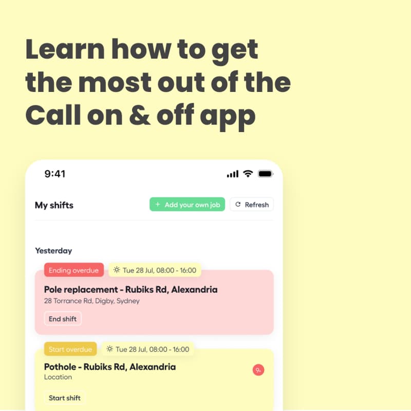 Cover Image for Call On and Off App - New User Onboarding & Training