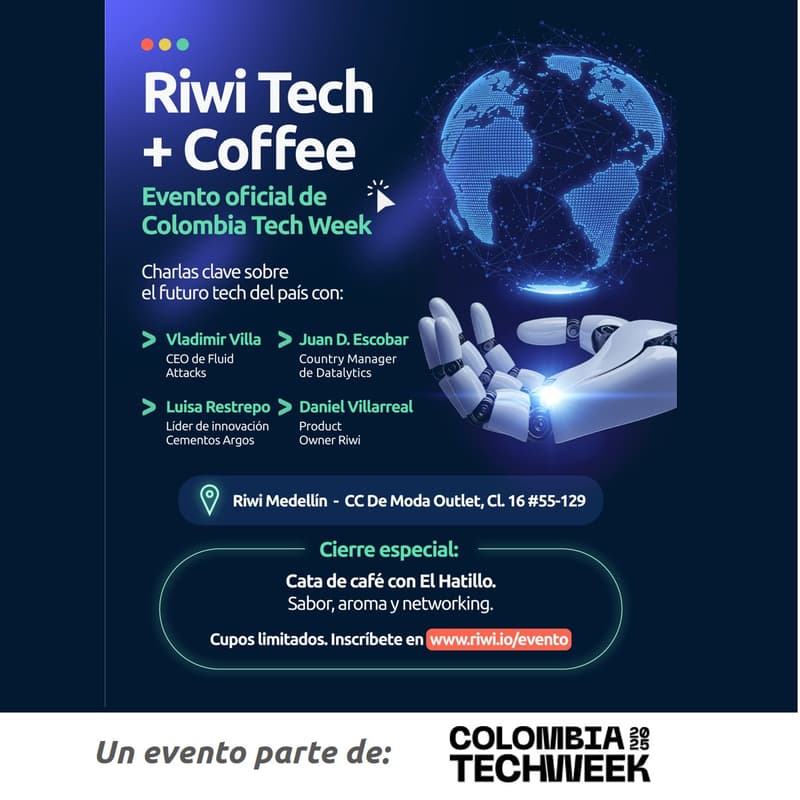 Cover Image for RIWI TECH & COFFEE: Una mañana para conectar con el futuro del talento tech By Riwi SAS