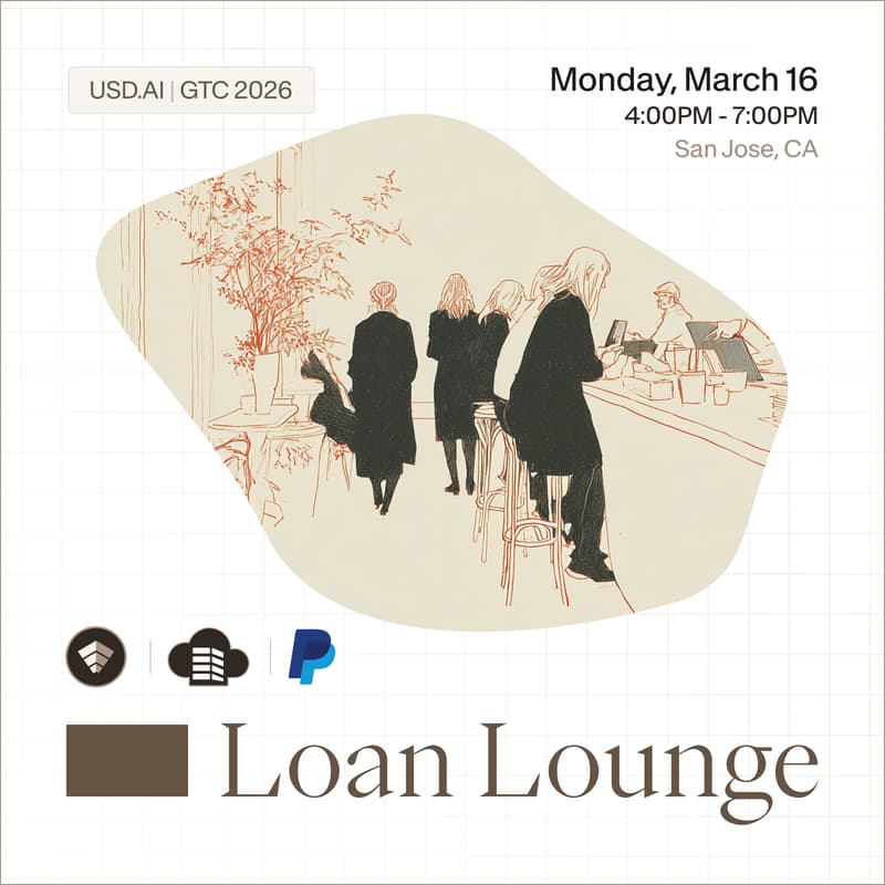 Cover Image for GPULoans.com Lounge by PayPal and USD.AI | Scaling AI Compute | GTC 2026