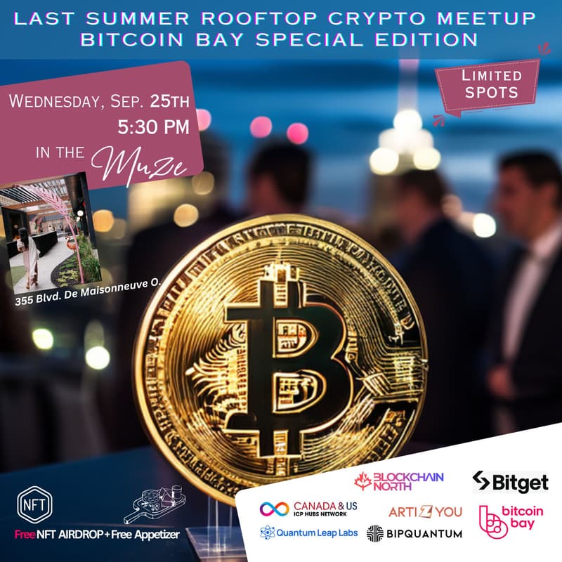 Cover Image for Last Summer Rooftop Crypto Meetup – Bitcoin Bay Special Edition 🌇