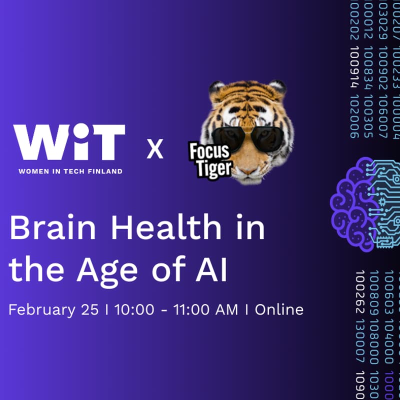Cover Image for WiT Conversations with Focus Tiger: Brain Health in the Age of AI