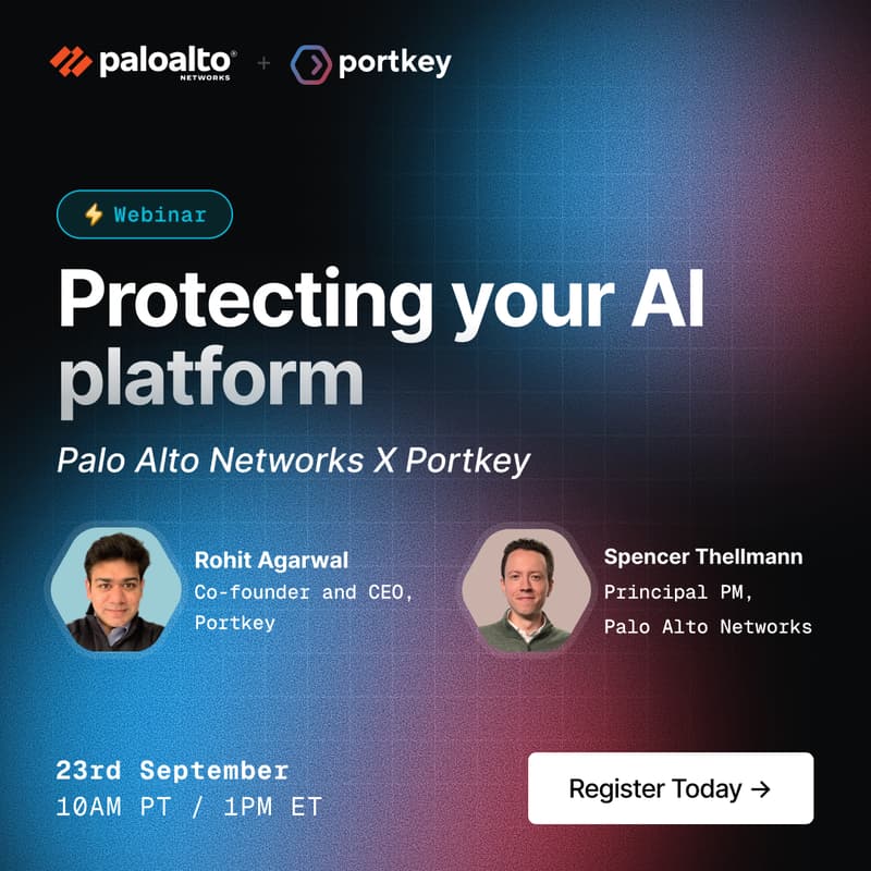 Cover Image for Protecting your AI Platform - Palo Alto Networks x Portkey