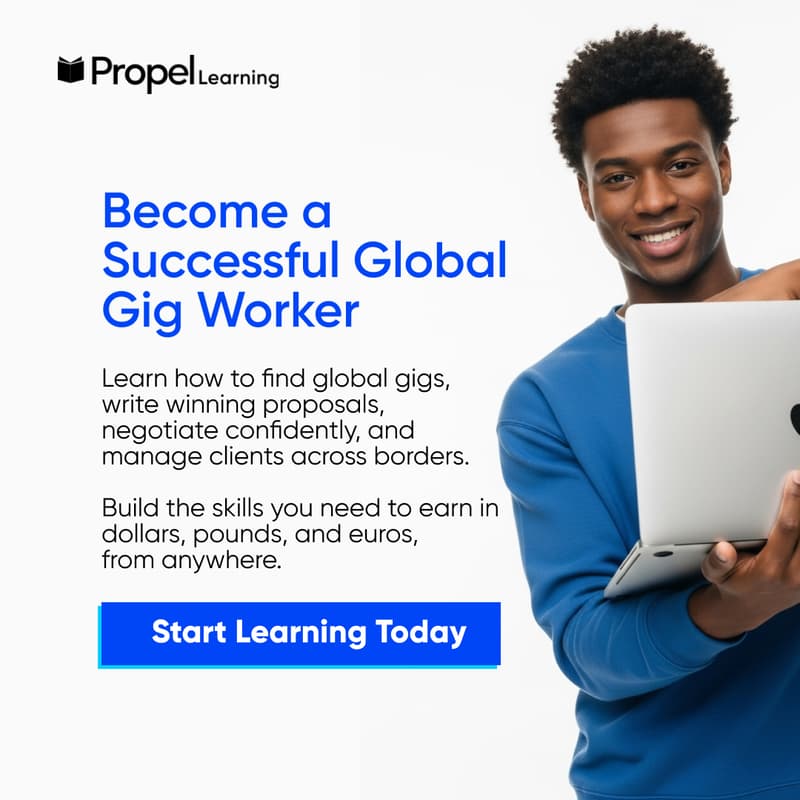Cover Image for Propel + Jobberman Global Gig Worker Training - (April 23rd)