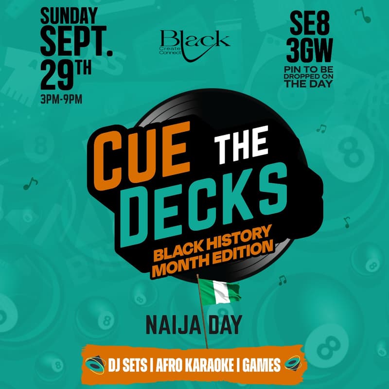 Cover Image for Cue The Decks x BCC - Black History Month Edition