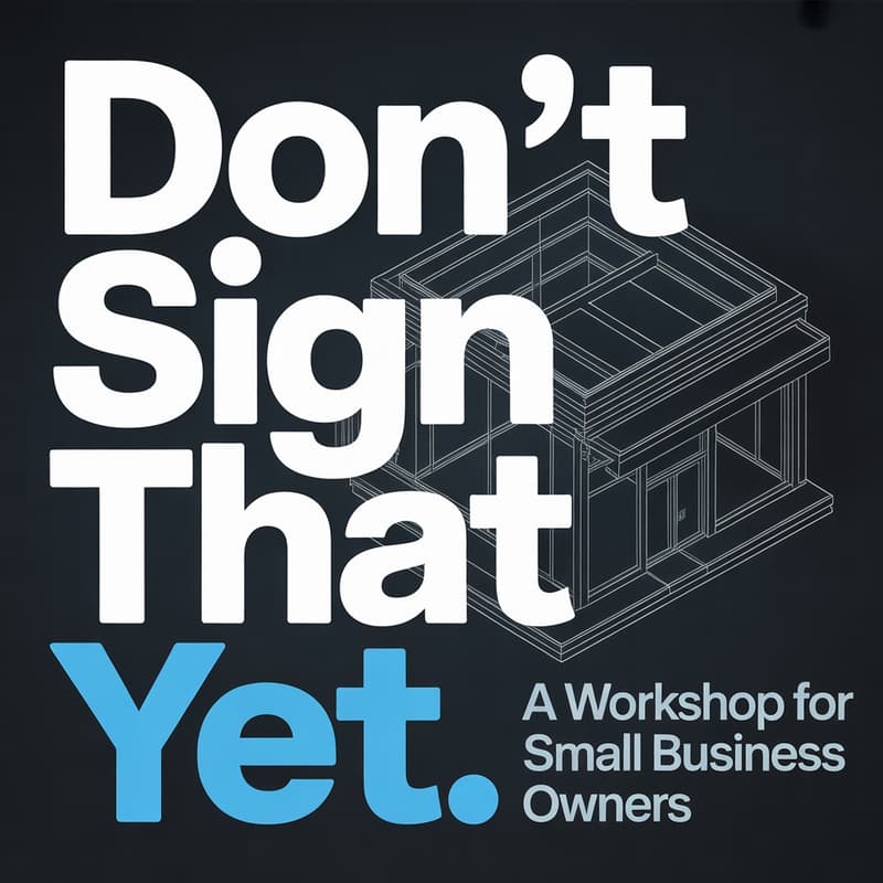 Cover Image for Don't Sign That Yet: Learn the Ins & Outs of Leasing a Space for Your Business