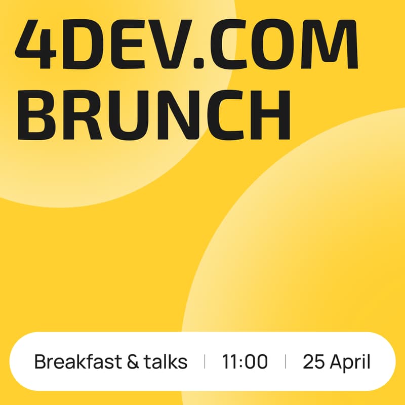 Cover Image for 4dev.com | Нетворкинг бранч КОМАНДА 2.0