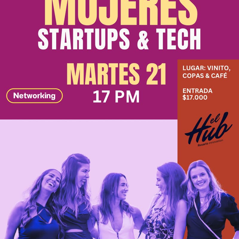 Cover Image for Mujeres Startups & Tech | Hub Innovación Rosario