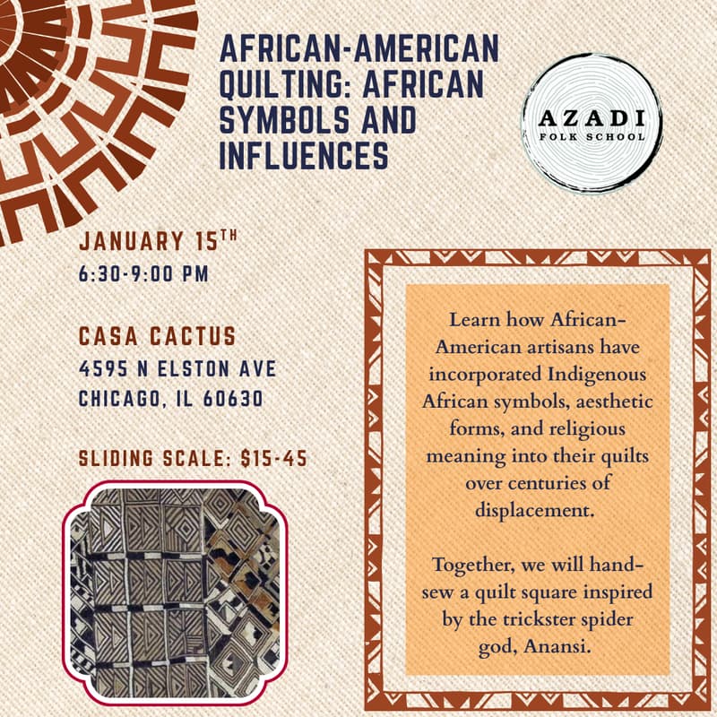 Cover Image for African-American Quilting: African Symbols and Influences