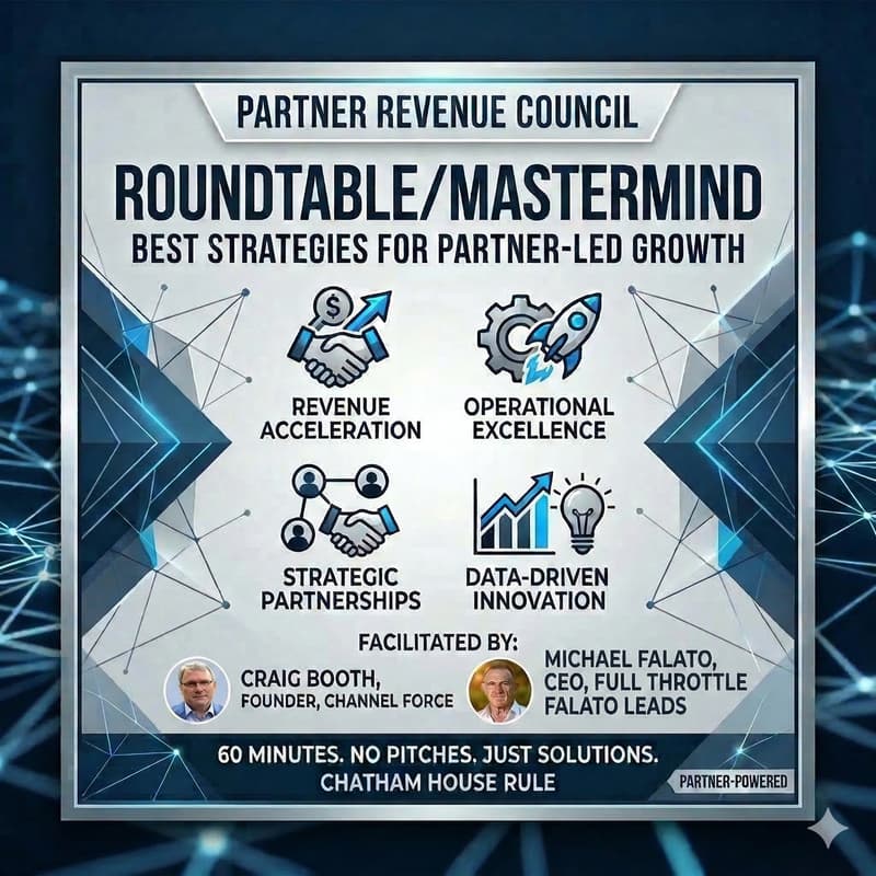 Cover Image for Partner Revenue Council - Roundtable/Mastermind on Best Strategies