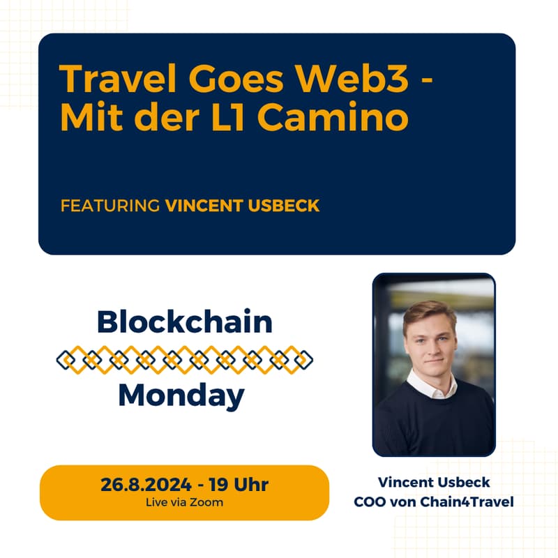 Cover Image for Blockchain Monday: Travel Goes Web3 - Mit der L1 Camino